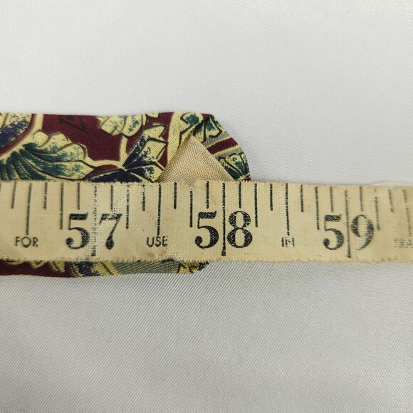 2 Tom James Floral & Geometric Silk Ties Made in The USA - Picture 10 of 10